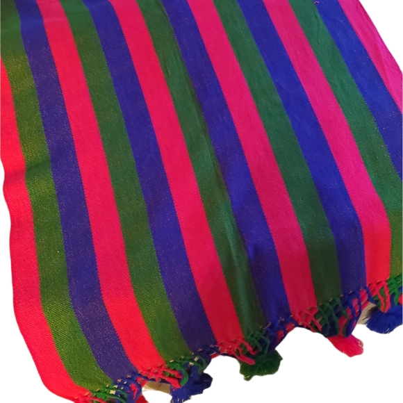 Large Woven Multi Color Knit Scarf/Wrap - Picture 5 of 6